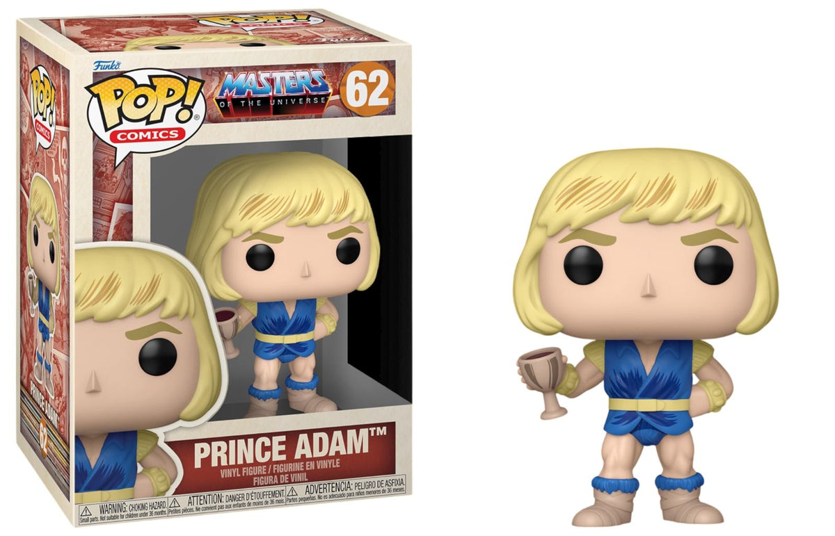 Funko Pop! Masters of the Universe - Prince Adam 62 Figure + Pop Protector