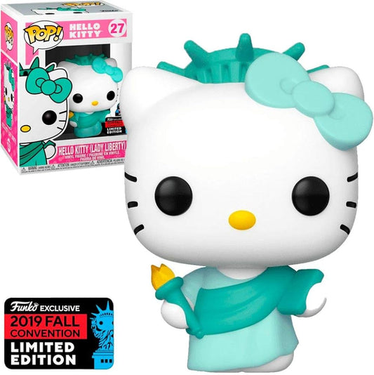 Funko Pop! Hello Kitty - Hello Kitty (Lady Liberty) 27 Funko 2019 Fall Convention Exclusive (VAULTED) + Free Protector