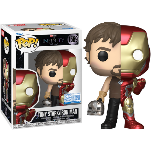 Funko Pop! Marvel The Infinity Saga - Tony Stark / Iron Man 1569 Funko Special Edition Figure + Pop Protector