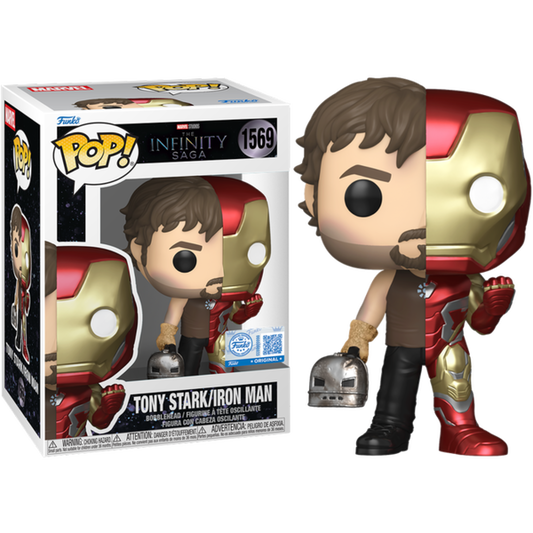 Funko Pop! Marvel The Infinity Saga - Tony Stark / Iron Man 1569 Funko Special Edition Figure + Pop Protector