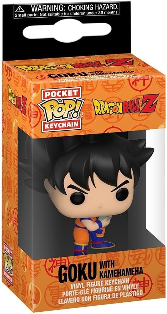 Dragon Ball Z Goku with Kamehameha Pocket Pop Keychain Vinyl Figure