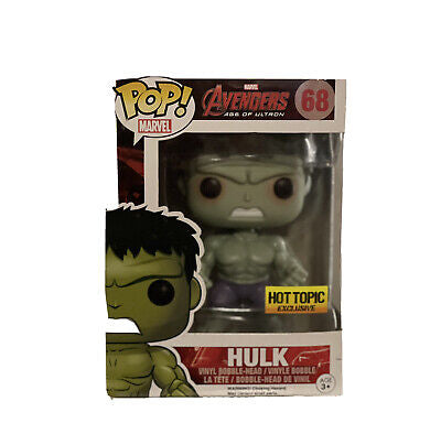 Funko POP! Marvel Avengers: Age of Ultron HULK (Rampaging) #68 Hot Topic Exclusive (VAULTED) + Pop Protector