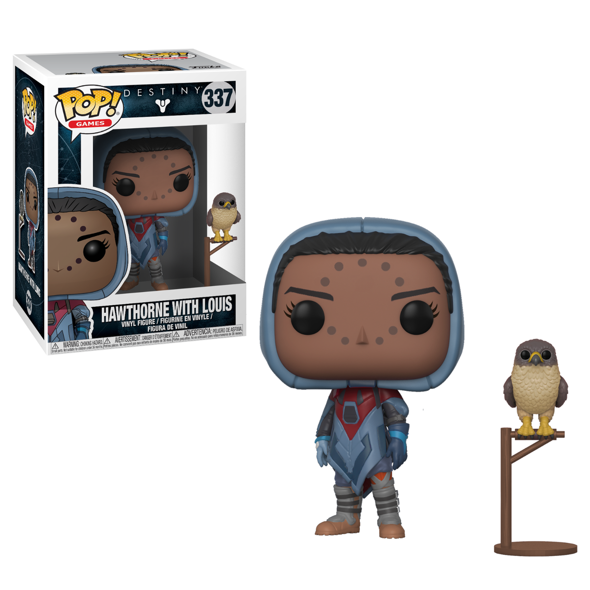 Funko Pop! Destiny Hawthorne with Louis 337 (VAULTED) + Free Protector