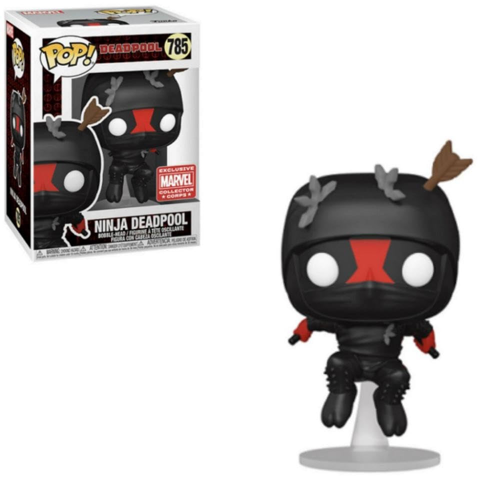 Funko Pop! Marvel Deadpool Nerdy 30 Years - Ninja Deadpool 785 Marvel Collector Corps Exclusive (VAULTED) + Free Protector