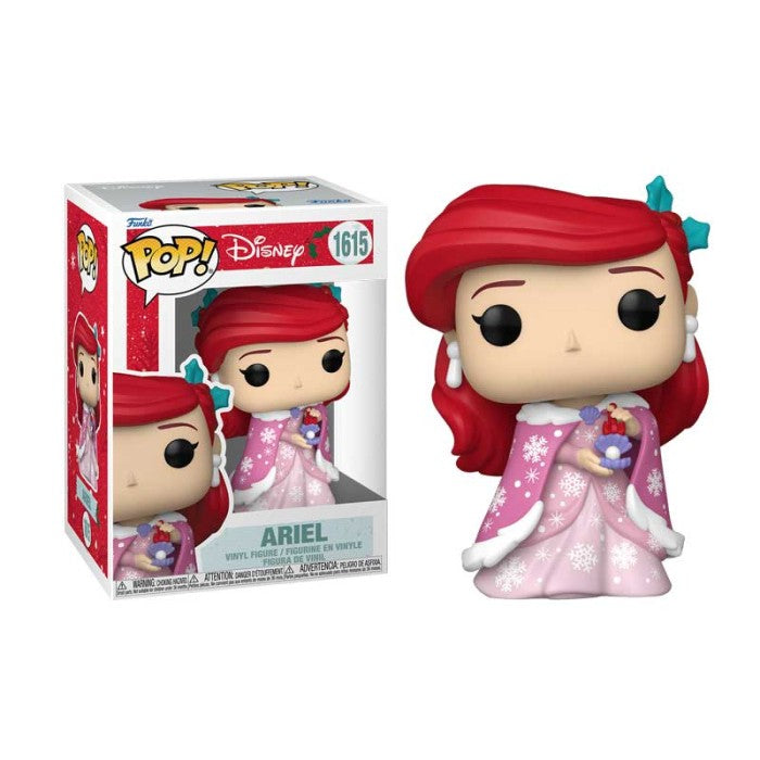 Funko Pop! Disney Winter Holiday Christmas Edition - Ariel 1615 Figure + Pop Protector