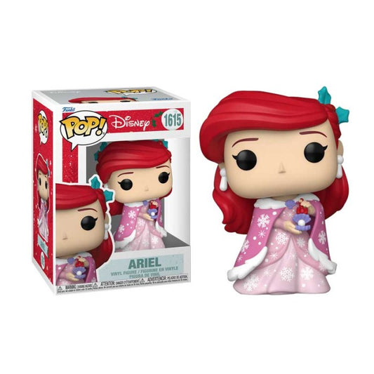 Funko Pop! Disney Winter Holiday Christmas Edition - Ariel 1615 Figure + Pop Protector