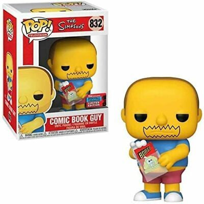 Funko Pop! The Simpsons - Comic Book Guy 832 Funko 2020 Fall Convention Exclusive (VAULTED) + Free Protector