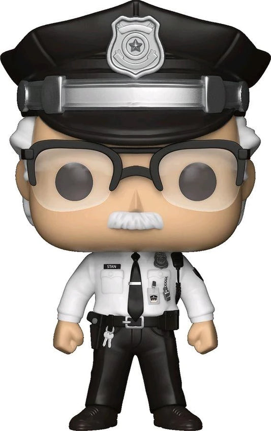 Funko Pop! Marvel Captain America The Winter Soldier - Stan Lee (Security Guard) 283 (VAULTED) + PROTECTOR!