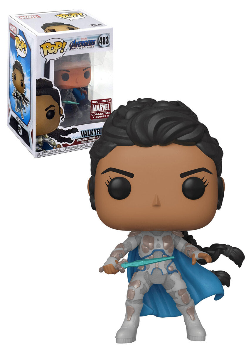 Funko POP! Avengers Endgame: Marvel Valkyrie #483 Collector Corps + PROTECTOR!