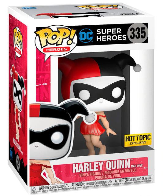 Funko POP! Heroes - Super Heroes #335 - Harley Quinn Mad Love Hot Topic Exclusive + PROTECTOR!