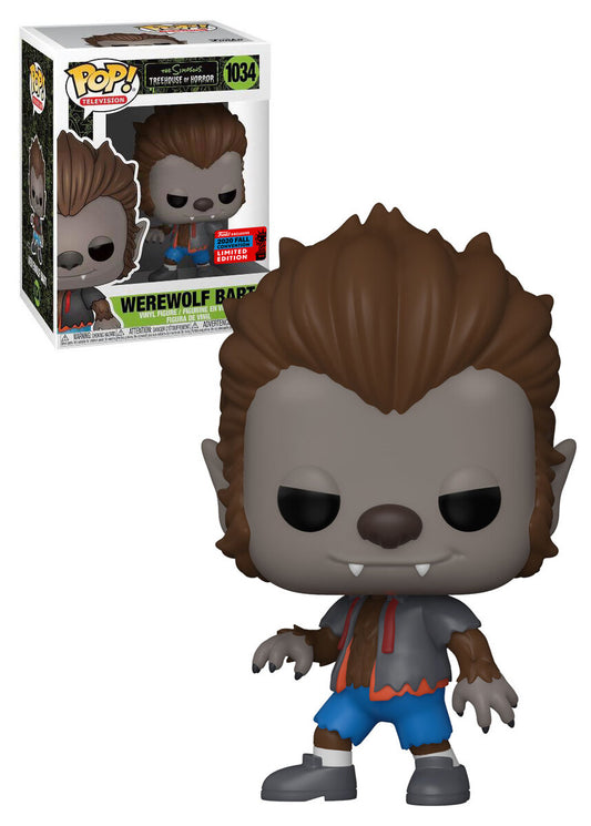 Funko POP! The Simpsons Treehouse of Horror - Werewolf Bart 1034 Funko 2020 Fall Convention Exclusive + PROTECTOR!