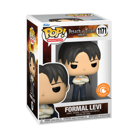 Funko POP! Animation: Attack ON Titan - Formal Levi Crunchyroll Sticker #1171 + PROTECTOR!