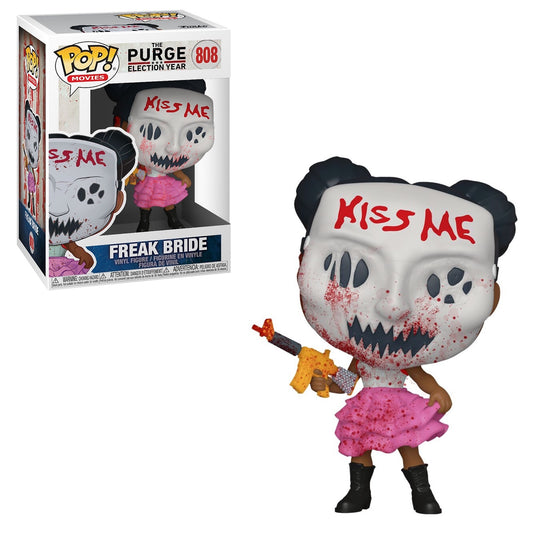 Funko Pop! The Purge Election Year - FREAK BRIDE 808 + Free Protector (VAULTED)