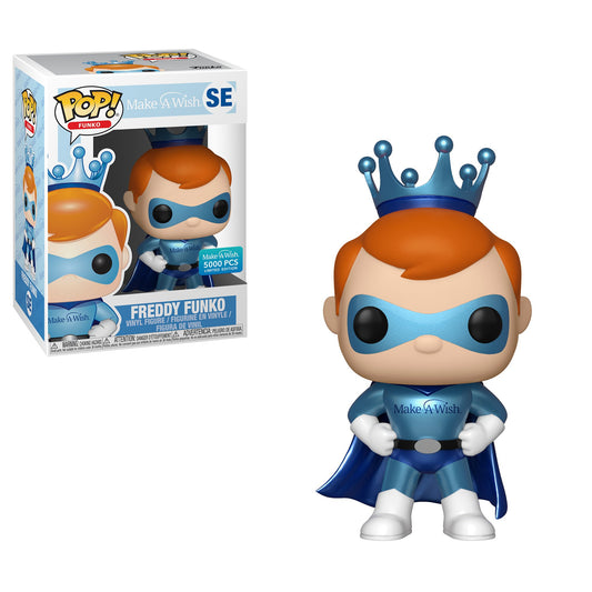 SE Funko PoP! Freddy Funko Make A Wish Freddy Funko Superhero only 5000 pcs Limited Edition + PoP Protector