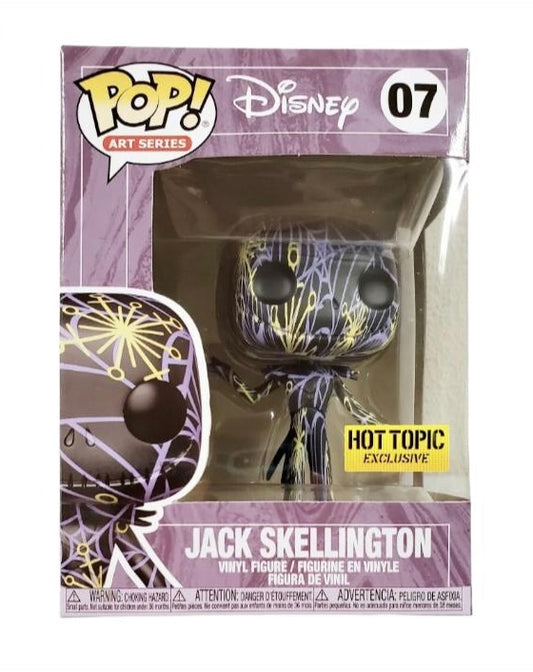 Funko Pop! Disney The Nightmare Before Christmas Jack Skellington Hot Topic Exclusive 07 + Free Protector