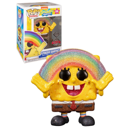 Funko Pop! Nickelodeon SpongeBob SquarePants 558 Diamond Special Edition + Free Protector