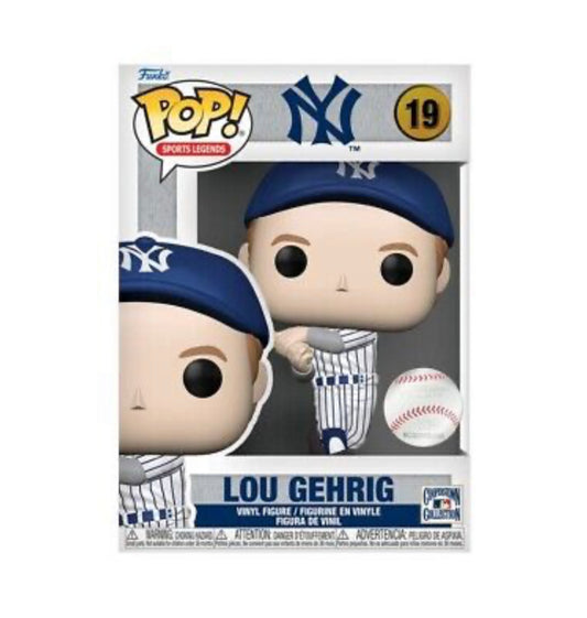 Funko Pop! MLB Baseball New York Yankees Lou Gehrig 19 + Free Protector