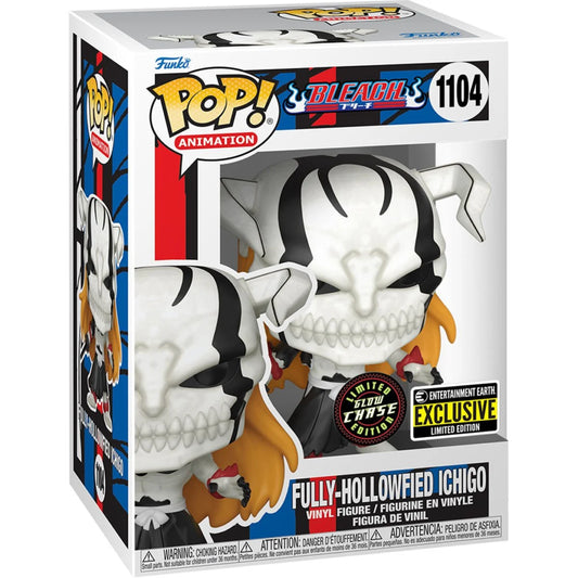 Funko POP! Bleach Fully-Hollowfied Ichigo GITD EE Exclsuive Chase #1104 + PROTECTOR!