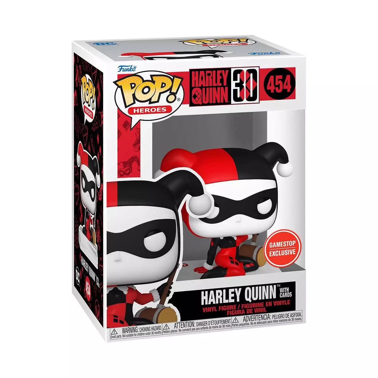 Funko POP! Heroes: Harley Quinn with Cards GS Exclusive + PROTECTOR!