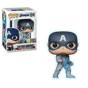 Funko Pop! Marvel Avengers END GAME 450 - Captain America FYE GITD EXCLUSIVE (VAULTED) + Protector!