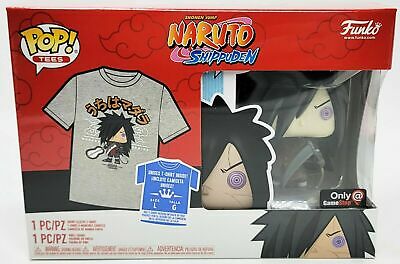 Naruto Madara with weapons Exclusive Funko Pop + Shirt Box (M) Sealed in box