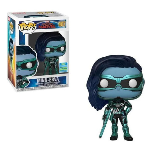 Funko POP! Marvel #487 - Minn-Erva Funko 2019 Summer Convention (VAULTED) + PROTECTOR!