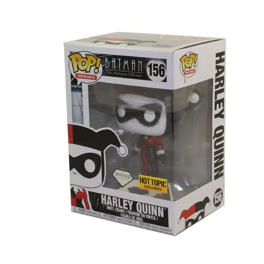 Funko Pop! Batman The Animated Series Harley Quinn Diamond Hot Topic Exclusive #156 + Free Protector