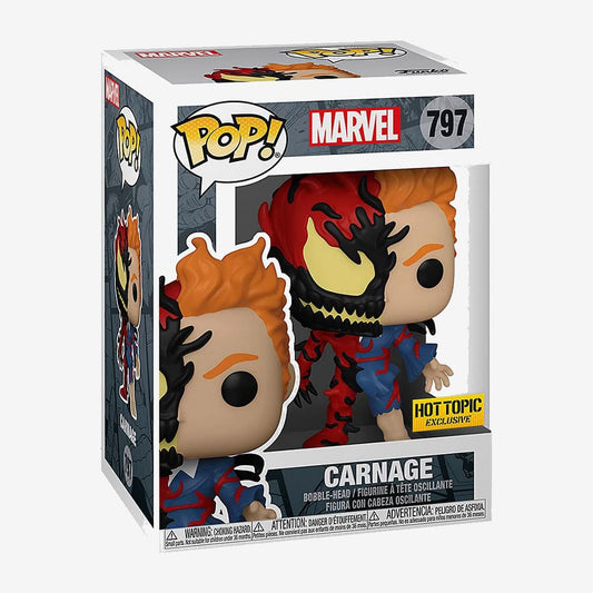 Funko POP! Marvel: Carnage Hot Topic Exclusive #797  Vinyl Figure + PROTECTOR!