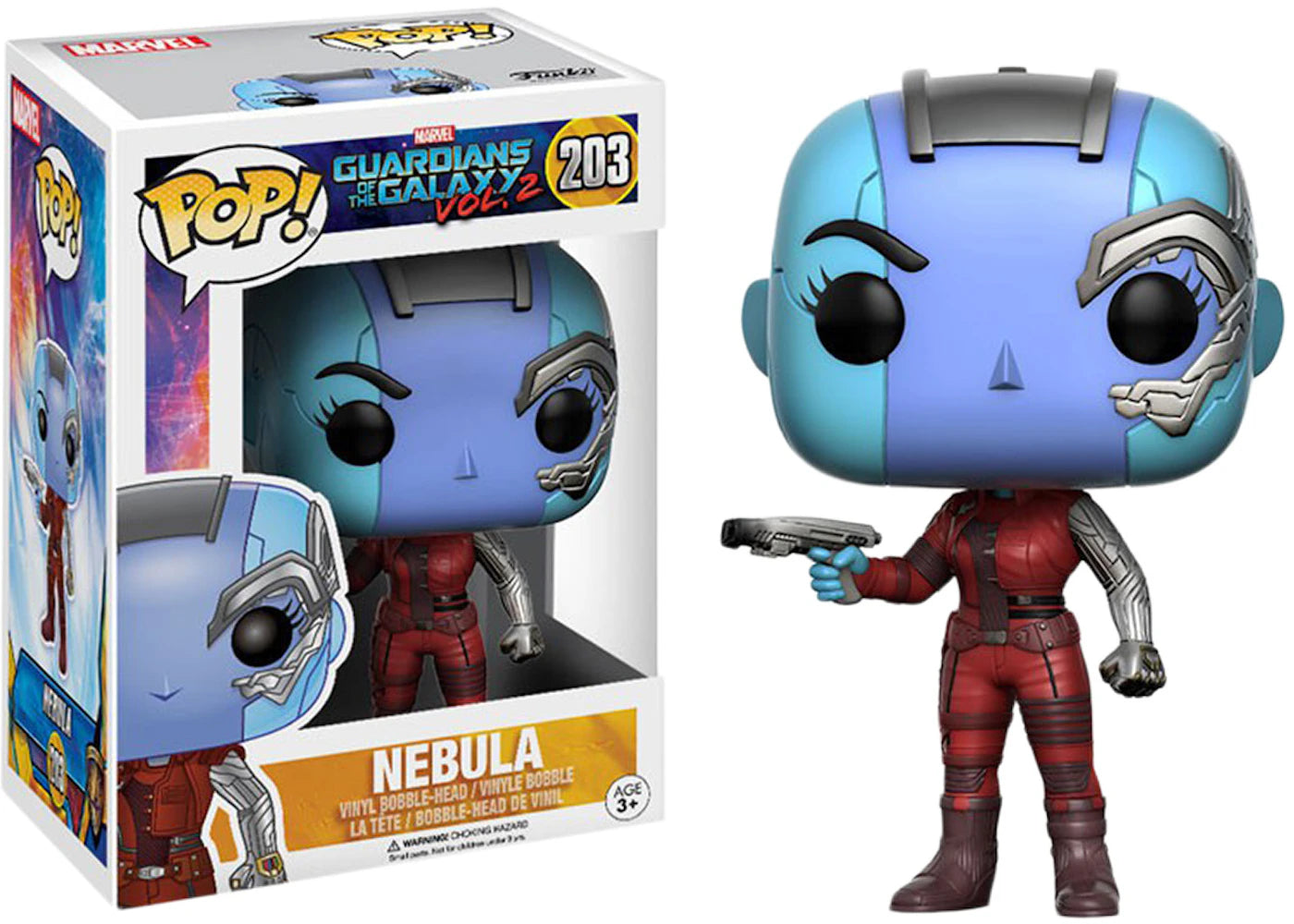 Funko POP! Marvel Guardians Of The Galaxy Vol. 2 Nebula 203 (VAULTED) + Free Protector