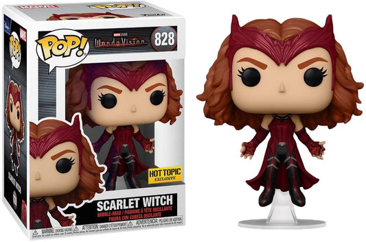 Funko POP! Marvel Wanda Vision #828 - Scarlet Witch HOT TOPIC Exclusive + PROTECTOR!