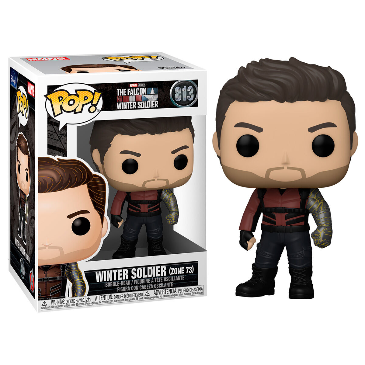 Funko POP! Marvel Studios: The Falcon and the Winter Soldier (Zone 73) 813 + Free Protector