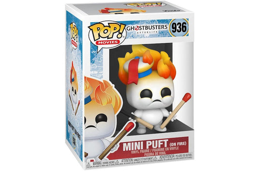 Funko POP! Movies: Ghostbusters Afterlife - Mini Puft (On Fire) 936 + PROTECTOR!
