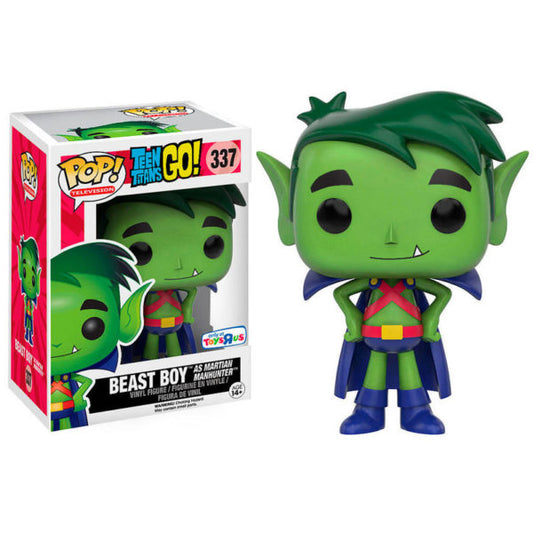 Funko POP! Television: Teen Titans GO! #337 - Beast Boy As Martian Manhunter Toys Rus Exclusive + PROTECTOR !