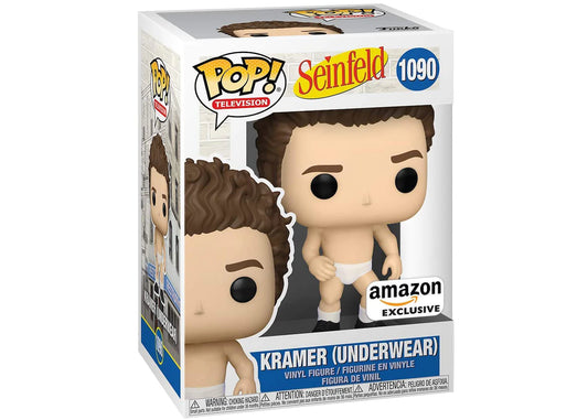 Funko Pop! Television - Seinfeld 1090 Kramer (Underwear) Amazon Exclusive + FREE PROTECTOR!