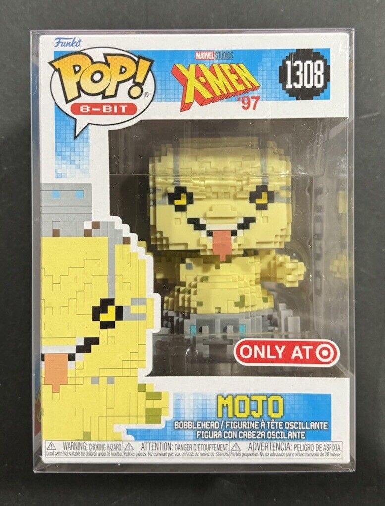 Funko Pop! 8-Bit: Marvel X-Men '97 Mojo 1308 TARGET EXCLUSIVE + POP PROTECTOR