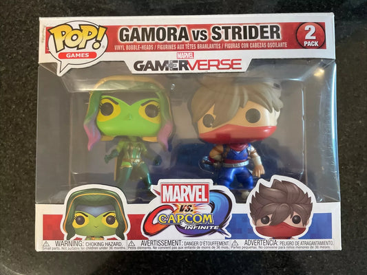 Funko Pop Games Gamerverse Infinite Marvel vs Capcom Gamora vs Strider 2 Pack