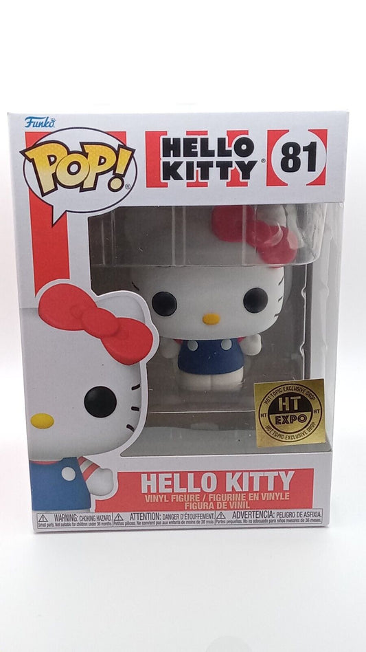 Funko Pop Sanrio #81 Hello Kitty Hot Topic HT Expo Exclusive + PoP Protector