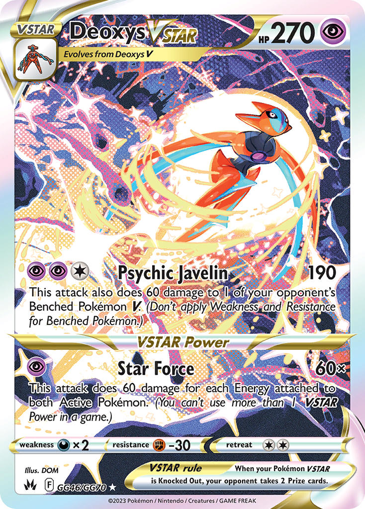 Pokemon TCG! Deoxys VSTAR 2023 Crown Zenith #GG46/GG70 Trainer Gallery