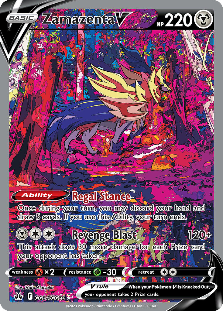 Pokemon TCG! Zamazenta V 2023 Crown Zenith #GG54/GG70 Trainer Gallery