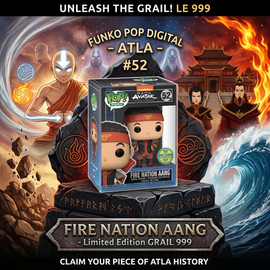 Funko Pop Digital Fire Nation Aang #52 Avatar Last Airbender LE 999 GRAIL
