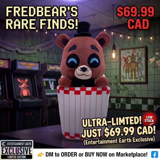 Five Nights at Freddy's Popcorn Bucket Freddy 9-Inch Plush - Entertainment Earth Exclusive Youtooz