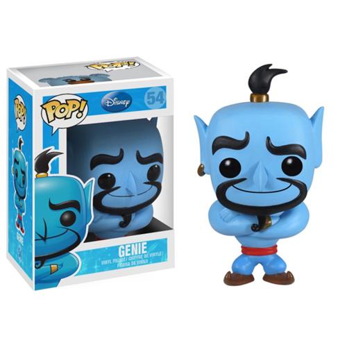 Genie Funko Pop! with Pop Protector Aladdin #54 Vaulted with Pop Protector