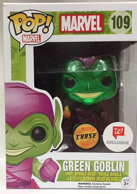 Green Goblin (Metallic) 109 Limited Chase Edition Walgreens Exclusive + PoP Protector