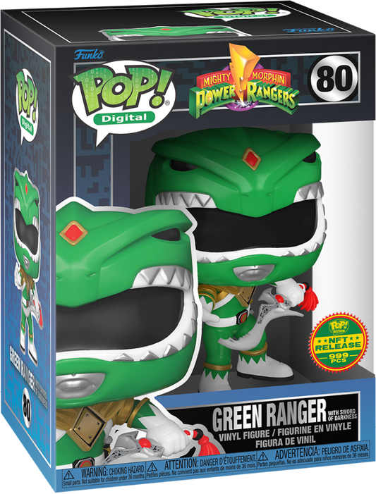 Funko PoP! 80 Mighty Morpin Power Rangers Green Ranger with Sword of Darkness (Grail) NFT RELEASE 999 PCS