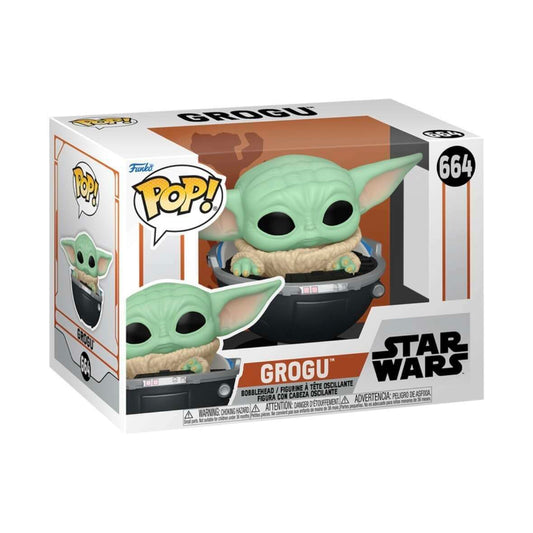 Funko PoP! 664 Grogu in Hover Pram Season 3 The Mandalorian + PoP Protector