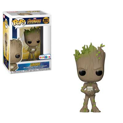 Funko Pop! Marvel Avengers Infinity War Groot w/ Game #297 Toys R Us Exclusive + PoP Protector