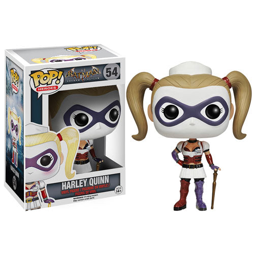 Harley Quinn (Batman: Arkham Asylum) Funko PoP! Heroes 54 (box blemishes / box discolorations ) + PoP Protector