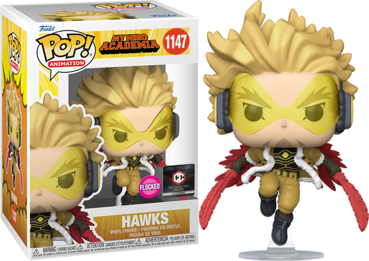 Funko POP! Animation: My Hero Academia #1147 - Hawks Flocked Chalice Collectibles Exclusive + PROTECTOR!