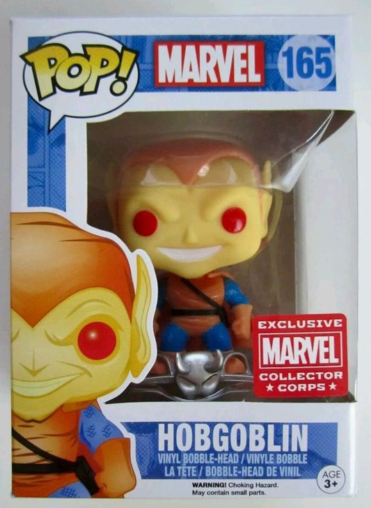 165 Funko PoP! Hobgoblin Collector Corps Exclusive Spider-man Villain + PoP Protector