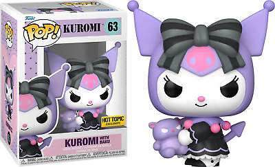 Funko POP! Sanrio Hello Kitty - Kuromi with Baku Hot Topic Exclusive #63 + Free Protector
